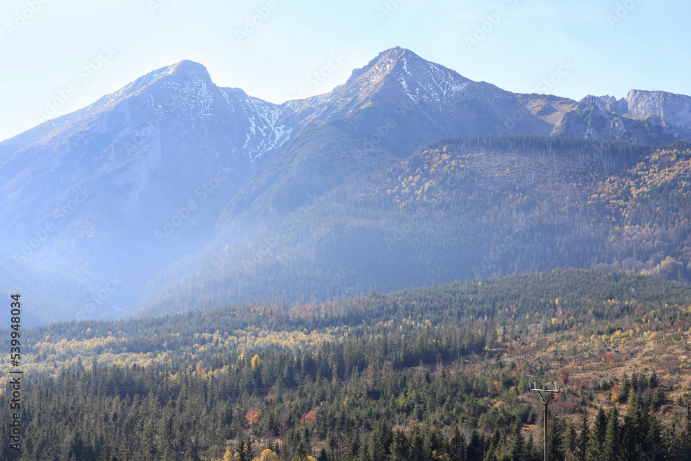 The Tatra mountain range in Slovakia.