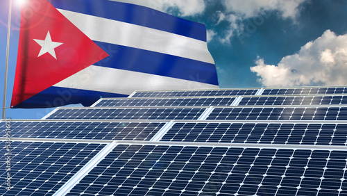 Photography Solar panel, photovoltaic, alternative electricity source - concept of sustainab