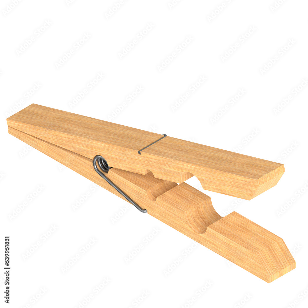 3d rendering illustration of a clothespin 3d rendering illustration of a clothespin