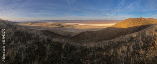 Panorama of Soda Lake and Carrizo Plain, San Luis Obispo County