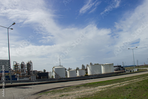 Zona portuaria de Aveiro, Gafanha da Nazaré,  municipio de Ilhavo, vista parcial, Aveiro portugal. 20 de outubro de 2022.