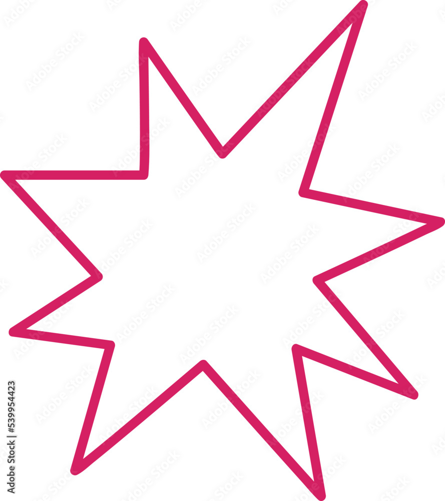 Modern Geometric Star. Vector red star for sale Modern Geometric Star. Vector red star for sale