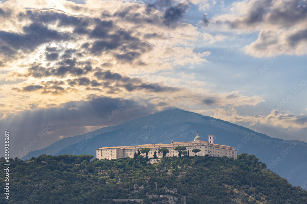 Fototapeta premium Abbey of Monte Cassino in Lazio Region, Italy