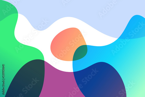 colorful abstract background with circles which illustrates a human silhouette (ID: 539958641)
