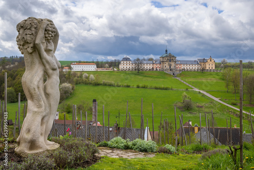 Kuks hospice with baroque decoration, Eastern Bohemia, Czech Republic photo