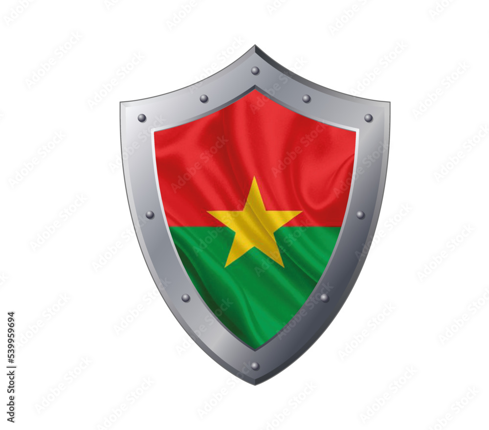 Ceci est un bouclier contenant les couleurs du drapeau d'un pays africain: Le Burkina faso Ceci est un bouclier contenant les couleurs du drapeau d'un pays africain: Le Burkina faso