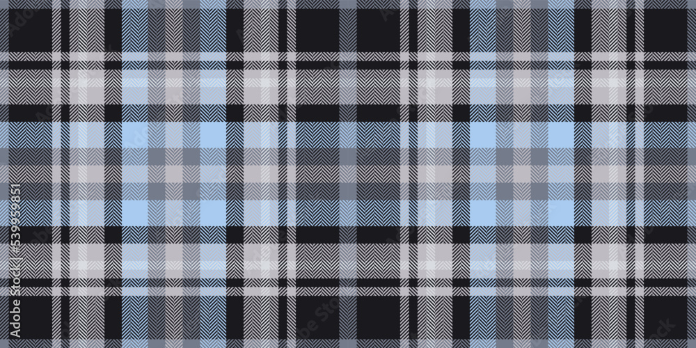 Plaid pattern seamless fabric texture in vector Plaid pattern seamless fabric texture in vector