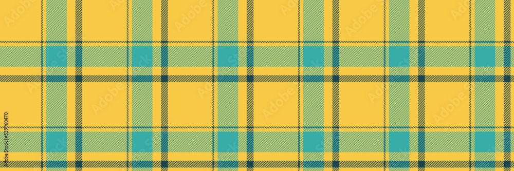 Plaid pattern seamless fabric texture in vector