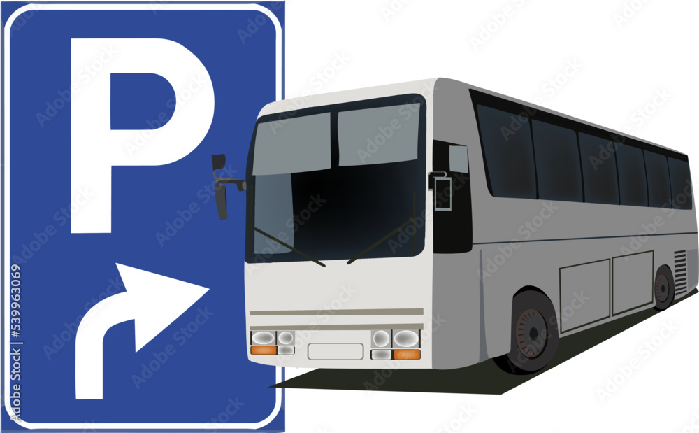 Free parking sign for tourist couriers- Free parking sign for tourist couriers-