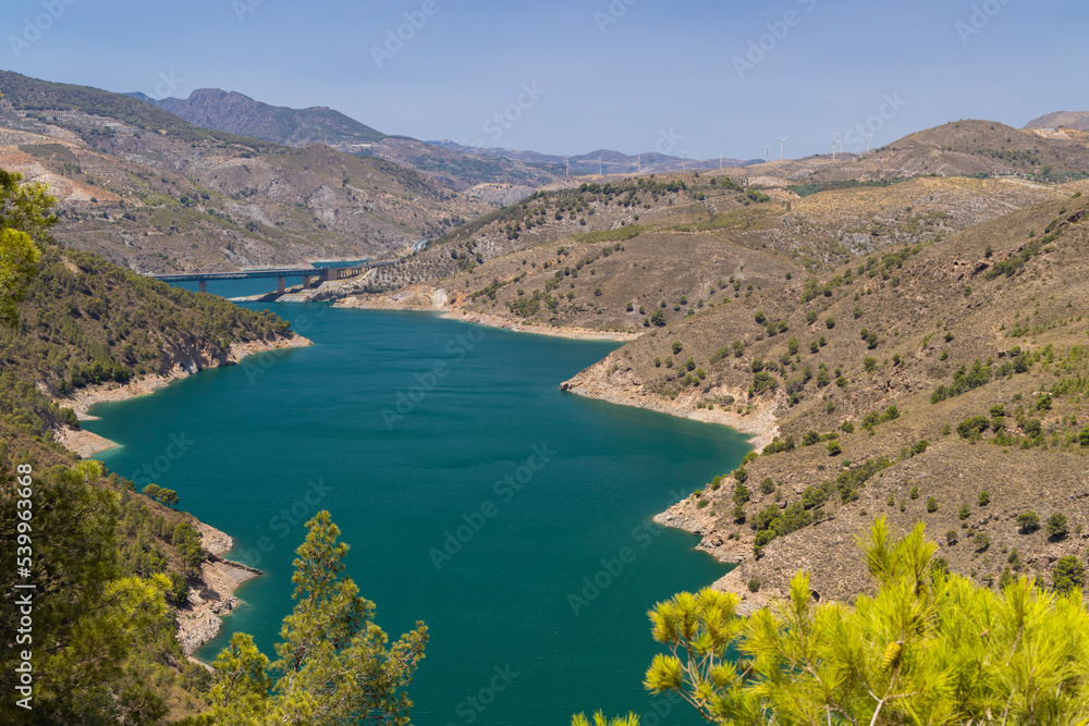 water dam Rules (Embalse de Rules), Sierra Nevada, Andalusia, Spain