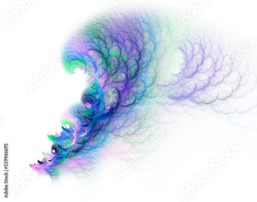 Abstract fractal graphics. Design element. Multicolor