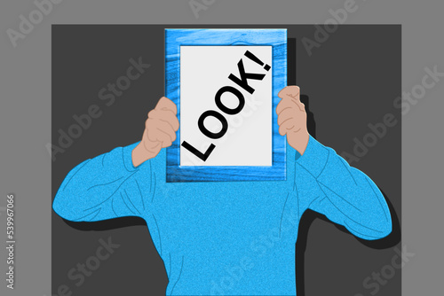 Ein Look in blau