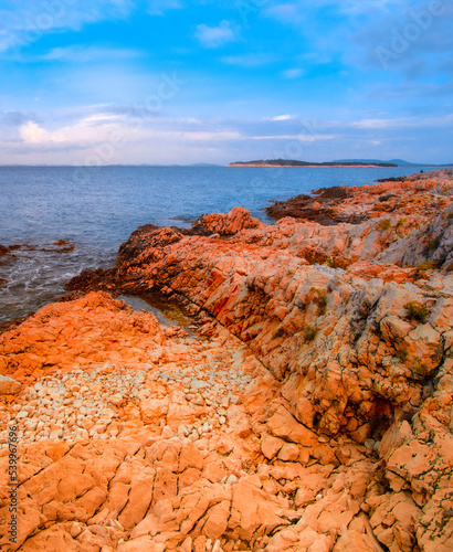 roatia, Europe, Adriatic sea, croatian coast betewen Sibenik and Primosten Europe.. exclusive - this image sell only on adobestock	 photo