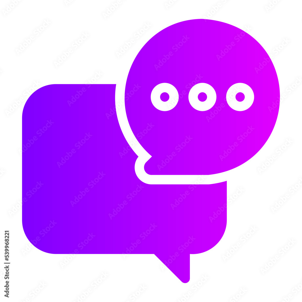 conversation gradient icon conversation gradient icon