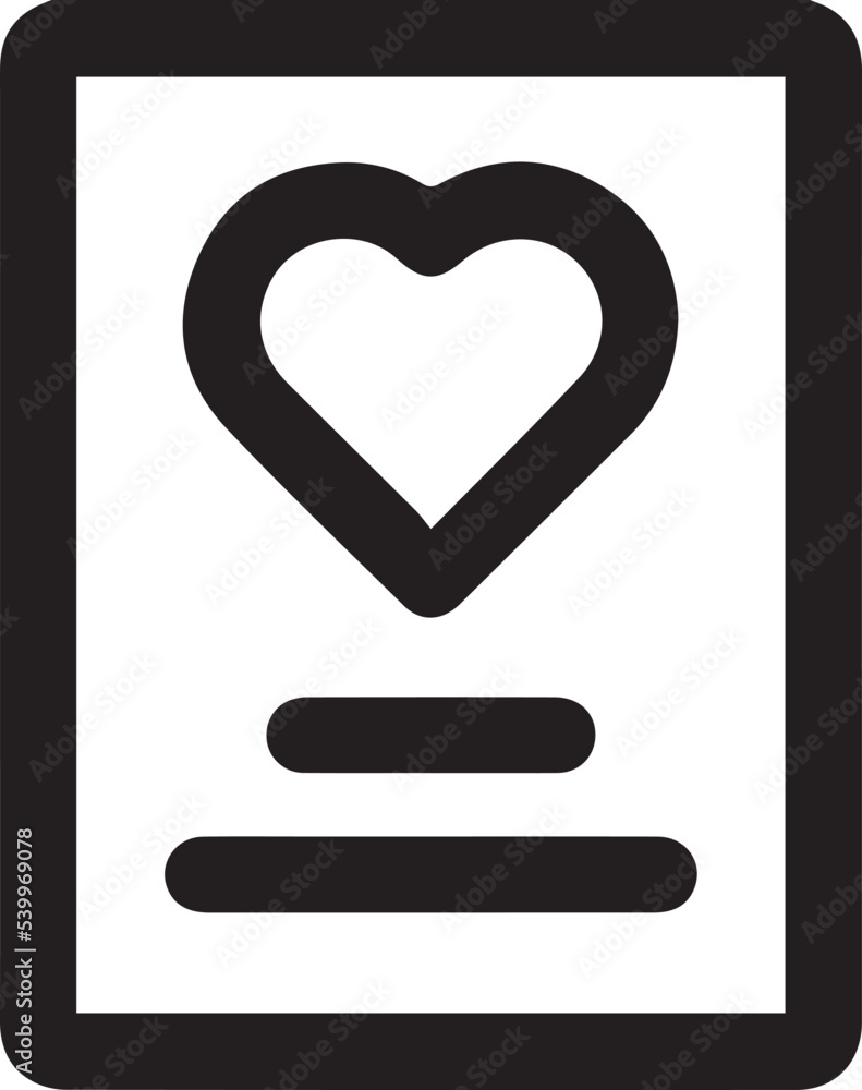 playing card icon. simple outline playing card vector icon. on white background.
