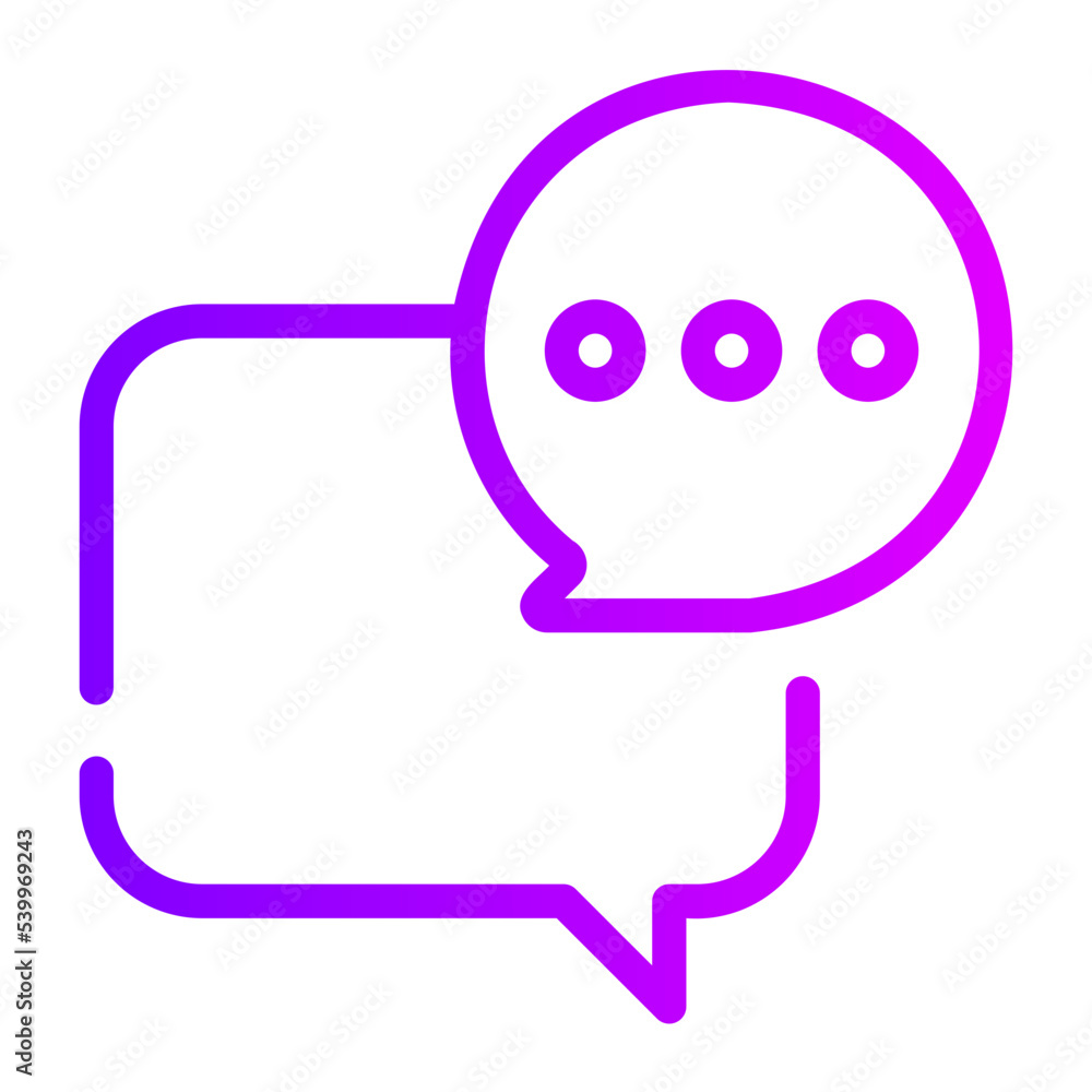 conversation gradient icon