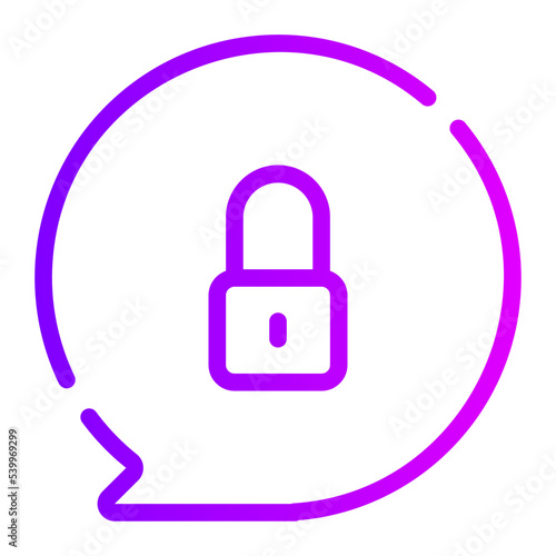 private chat gradient icon