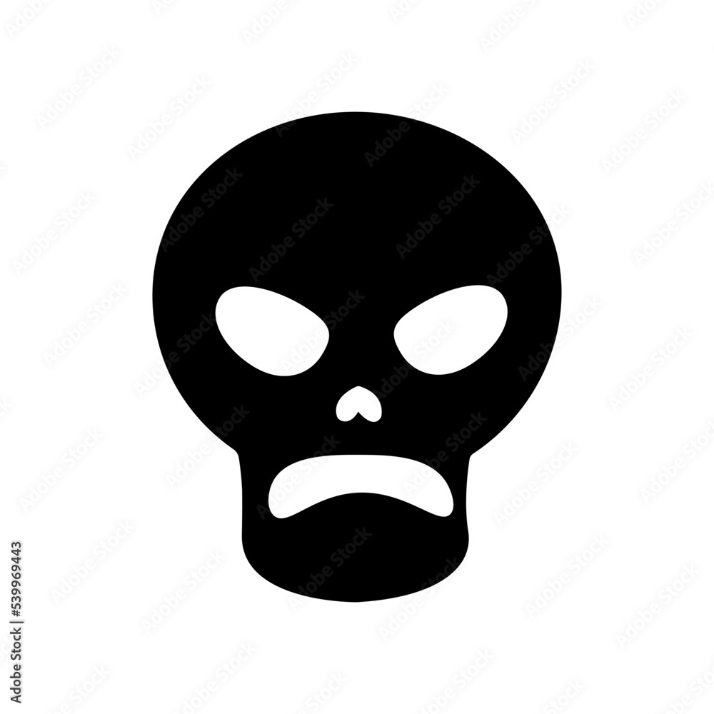 Skull with angry mood expression vector illustration. vector illustration. Halloween Skull vector Perfect for coloring book, textiles, icon, web, painting, children's books. Skull with angry mood expression vector illustration. vector illustration. Halloween Skull vector Perfect for coloring book, textiles, icon, web, painting, children's books.