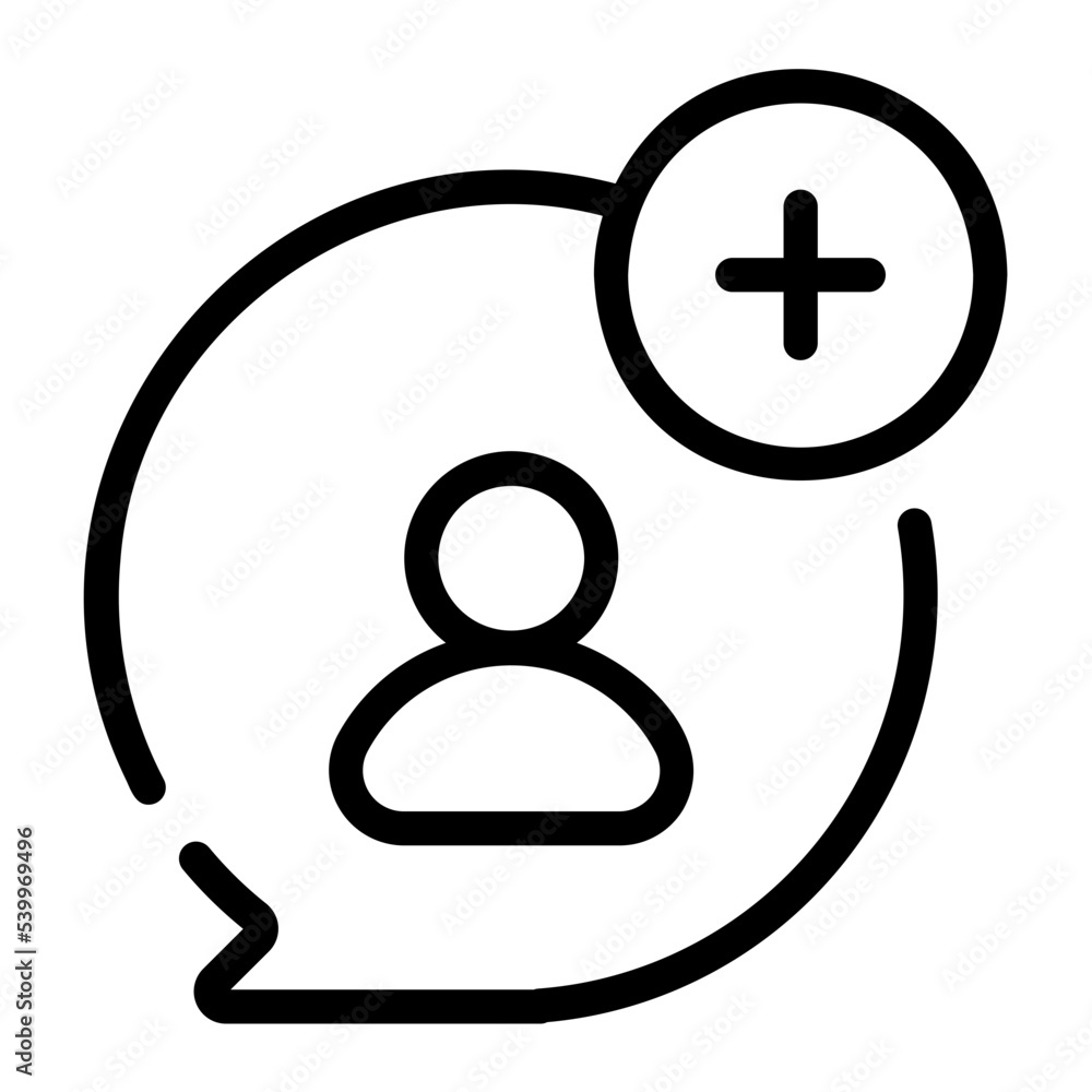 add friend line icon add friend line icon
