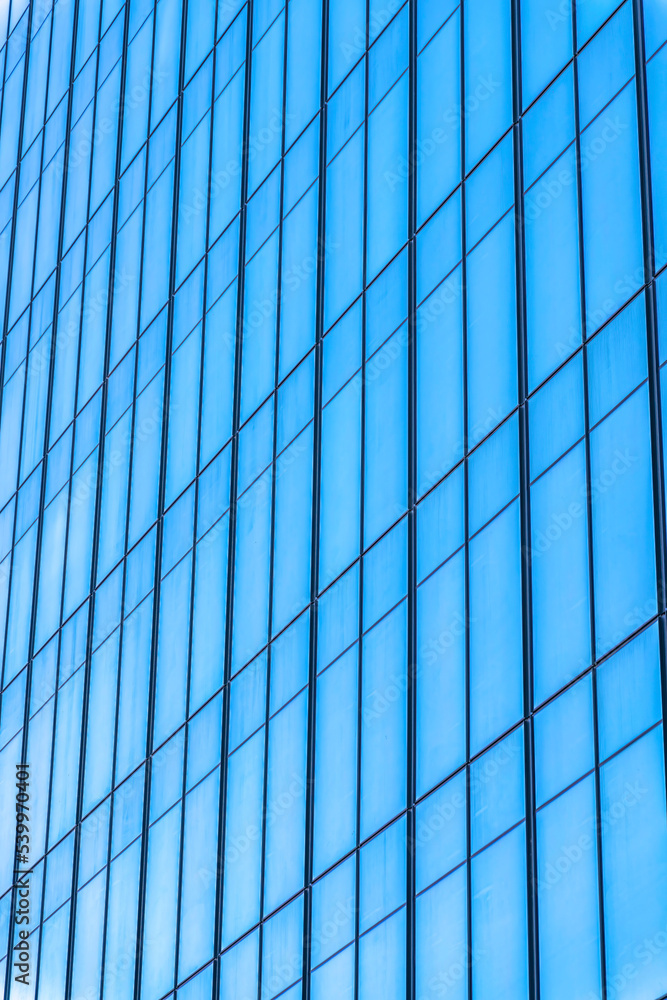 Austin, Texas- Close-up of a glass wall of a modern building Austin, Texas- Close-up of a glass wall of a modern building