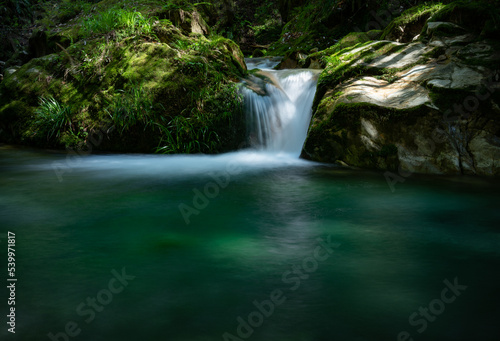 渓流の小さな滝（岐阜県） © Yosora