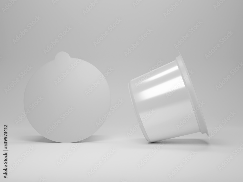 Ice cream box mockup 3d rendering Ice cream box mockup 3d rendering