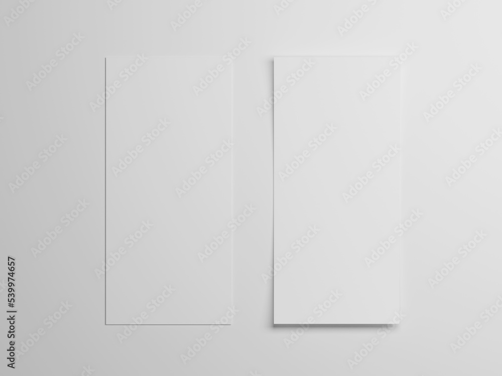 DL flyer mockup 3d rendering DL flyer mockup 3d rendering