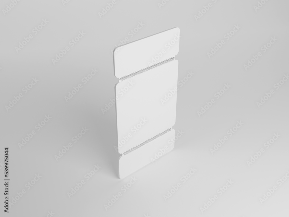 Social media profile mockup 3d rendering Social media profile mockup 3d rendering