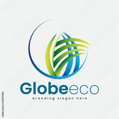 Eco Globe and Global Organic Garden G Logo