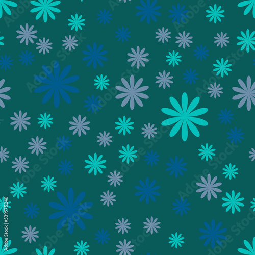 Wallpaper Mural simple vector illustration abstract flowers pattern Torontodigital.ca