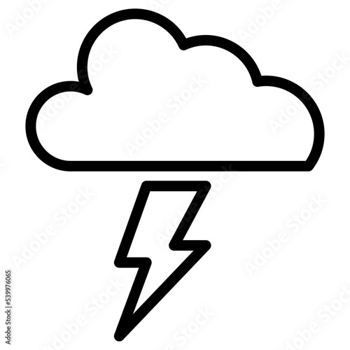 cloud thunder icon