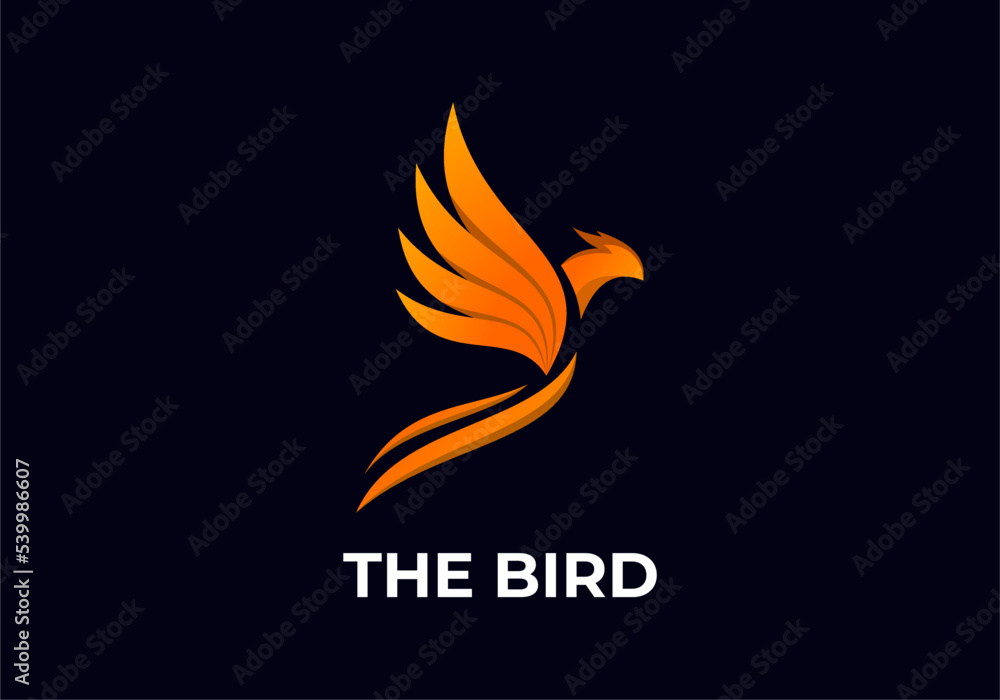 Obraz premium FLYING BIRD ANIMAL LOGO DESIGN