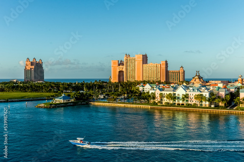 View of Nassau New Providence on Island Bahamas, USA