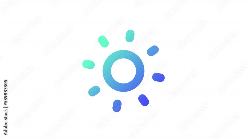 Animated light mode gradient ui icon. Daytime theme. Screen brightness. Seamless loop HD video with alpha channel on transparent background. Line color user interface symbol motion graphic animation Animated light mode gradient ui icon. Daytime theme. Screen brightness. Seamless loop HD video with alpha channel on transparent background. Line color user interface symbol motion graphic animation