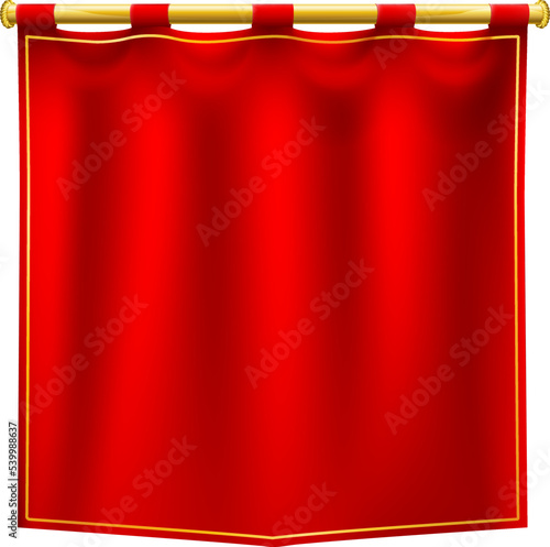 A medieval banner royal red knight flag sign design