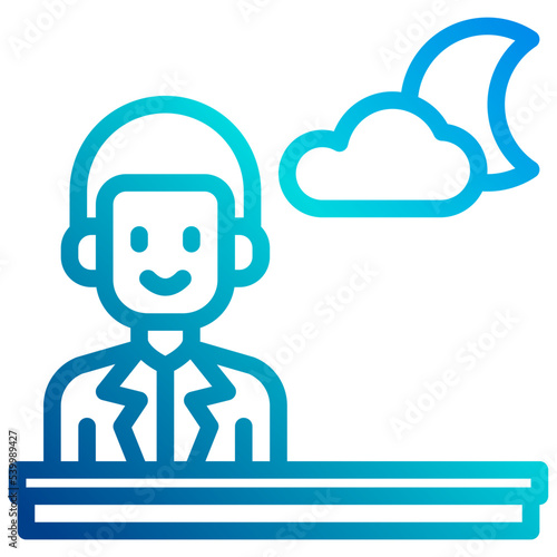 Forecaster outline icon