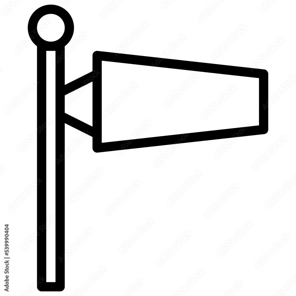 Obraz premium Wind sock icon