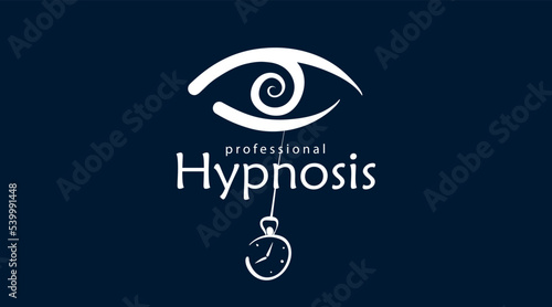Hand-drawn logo for professional hypnosis