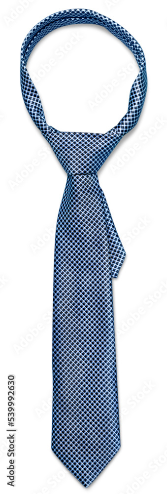 Striped necktie on a white Striped necktie on a white