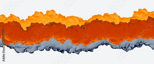 Modern alcohol ink background with bright contrast color accent, free white copy space, smoke texture elements, halloween theme, orange, hand painted artwork, strong blue accent, original wallpaper