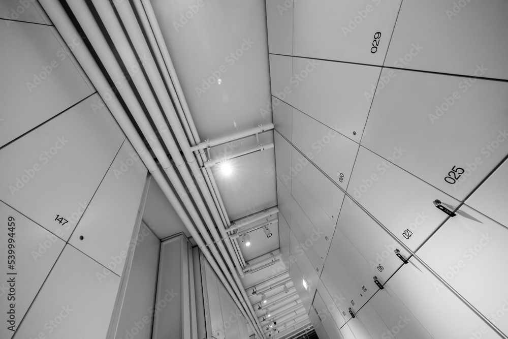 Fototapeta premium Modern interior of locker room