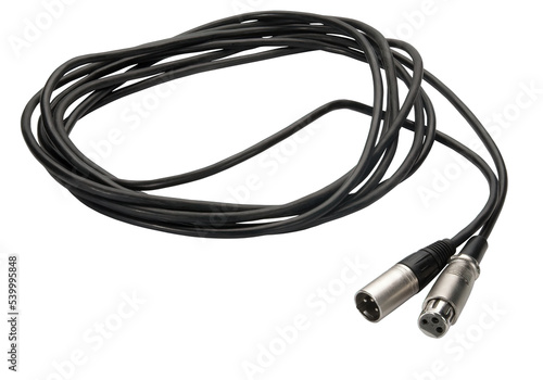cable connectors on transparent background