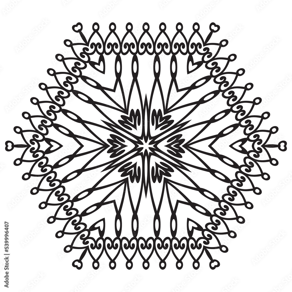 Easy mandala Simple Frangipani floral mandalas print in circular shape. Mandala coloring page for kids and beginners. Abstract flower medallion. Easy mandala Simple Frangipani floral mandalas print in circular shape. Mandala coloring page for kids and beginners. Abstract flower medallion.