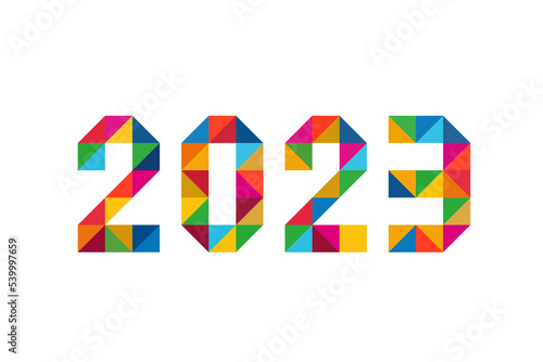 SDGsの17のカラーでできたカラフルな2023