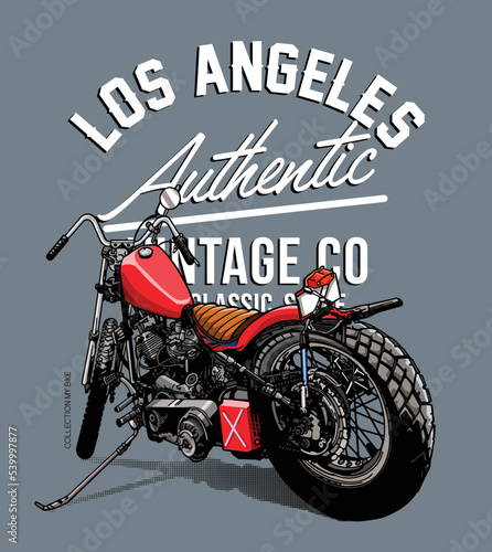 MOTORCYCLES IMAGE VECTOR ILLUSTRATION FOR YOUR T SHIRT