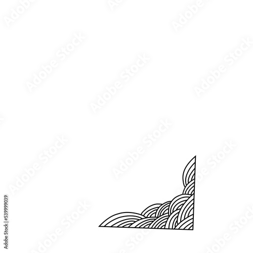 corner border hand drawn