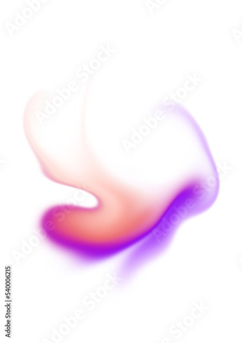 Abstract gradient fluid shape. Mental health element on transparent background. Vaporwave modern aesthetic PNG isolated element on transparent background.