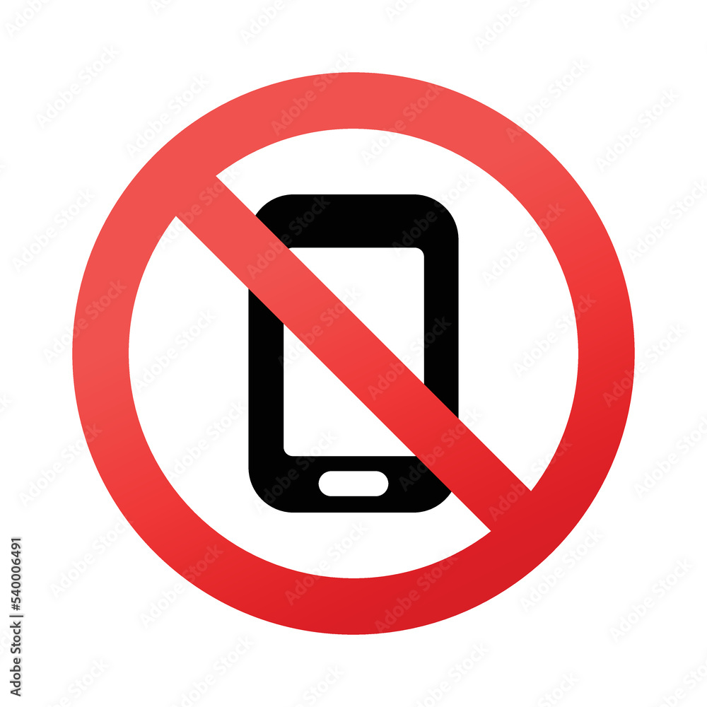 No Mobile Phones vector sign design. Isolated Customs or Passport Control icon, No Cell Phones, No Phones, No Smartphones symbol No Mobile Phones vector sign design. Isolated Customs or Passport Control icon, No Cell Phones, No Phones, No Smartphones symbol