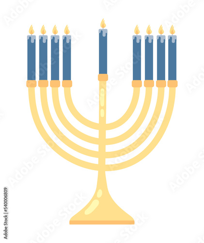 menorah hanukkah icon