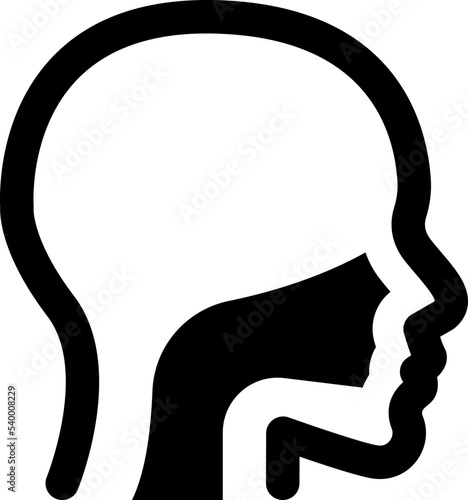 Human throat icon